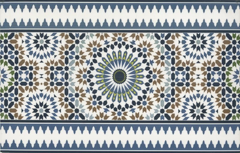 ALGER Faïence Mauresque Frise 28x45 cm