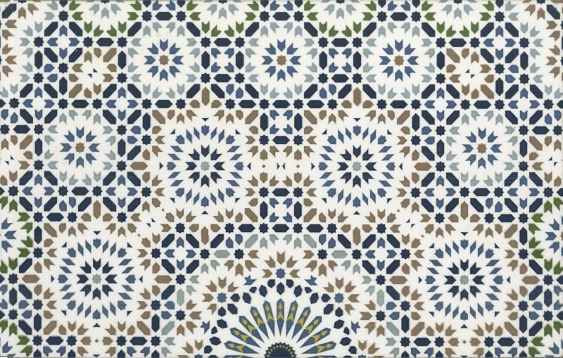ALGER Faïence Mauresque Motifs 28x45 cm