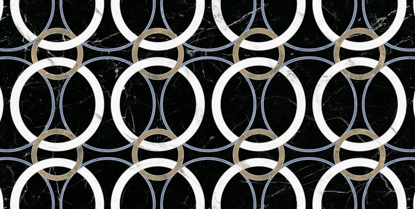 ANNEAUX Revêtement Art Déco 60x120 cm