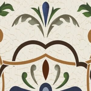 CIRTA Faïence Mauresque Motifs 15×30 cm