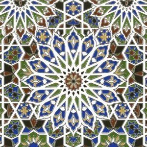 MARRAKECH Faïence Mauresque Motifs 28×45 cm
