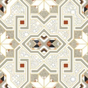 MEDINA Faïence Mauresque Motifs Verts 15×30 cm
