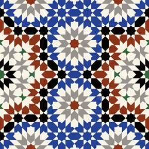 MEKNES Faïence Mauresque Motifs 15×30 cm
