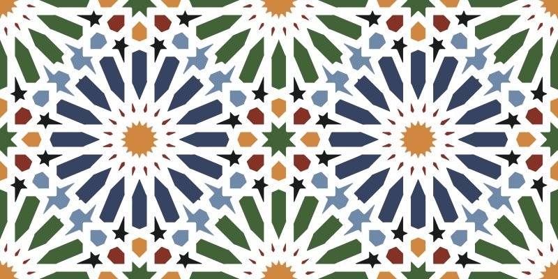 NEDROMA Faïence Mauresque Motifs 15x30 cm