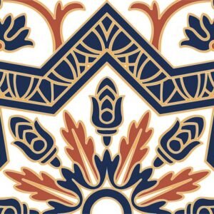 ORAN Faïence Mauresque Motifs 15×30 cm