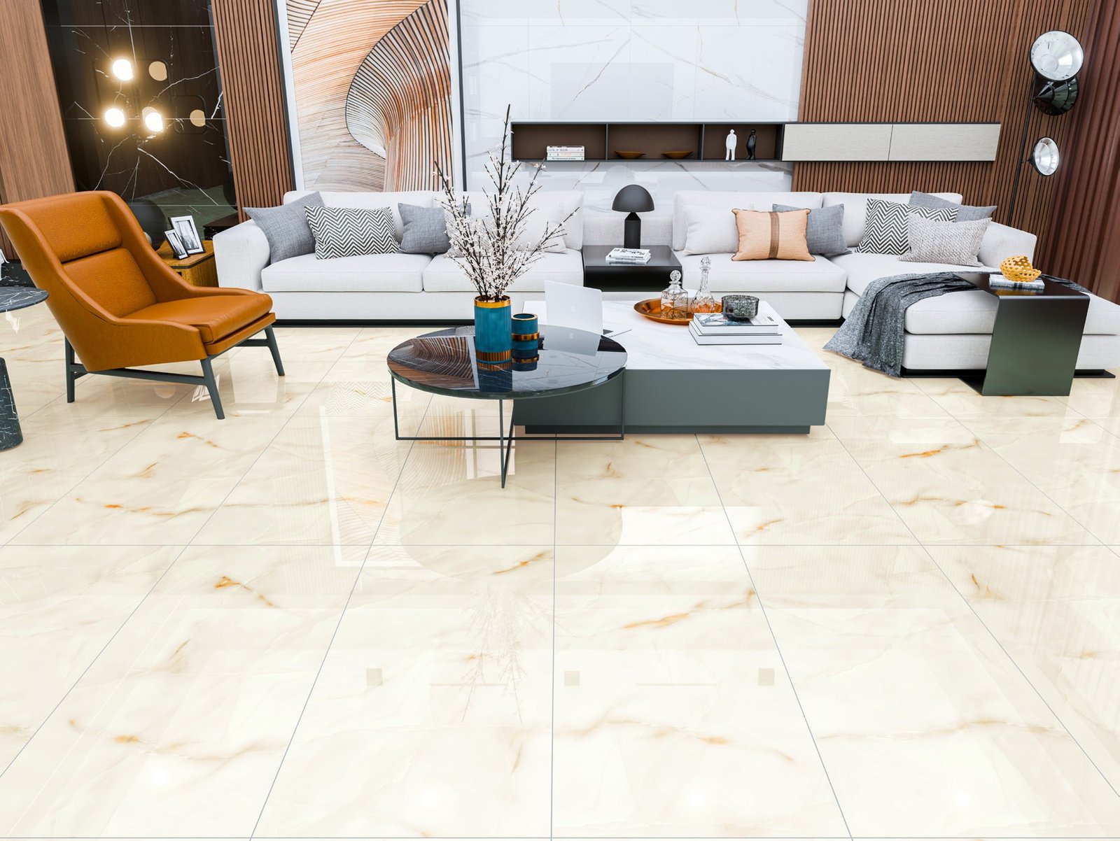 PRESTIGIO Revêtement Inspiration Marbre 60x120 cm