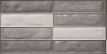 RÉTRO ANTHRACITE Carrelage mural Faïence Mosaïque 30x60 cm