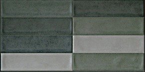 RÉTRO VERT MIX Carrelage mural Faïence Mosaïque 30x60 cm