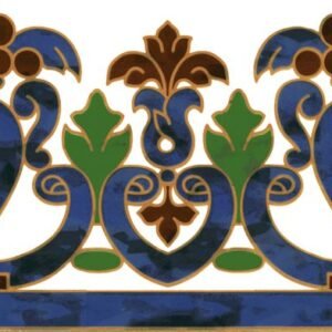 TIMGAD Faïence Mauresque Frise 15×30 cm