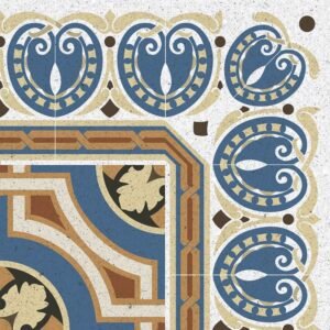 TOLEDO Carrelage Mauresque Angle Frise 30×30 cm
