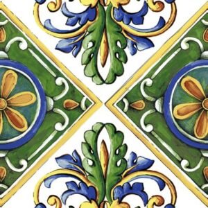 TUNIS Faïence Mauresque Motifs 15×30 cm