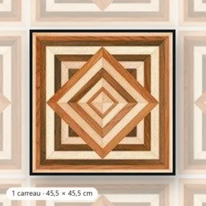 BOIS ORIGAMI Carrelage de sol Inspiration Bois 45,5x45,5 cm