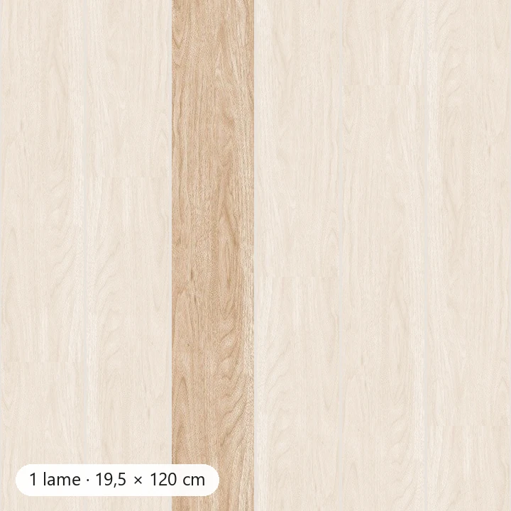 LIÈGE CRÈME Carrelage de sol Inspiration Bois 19,5×120 cm