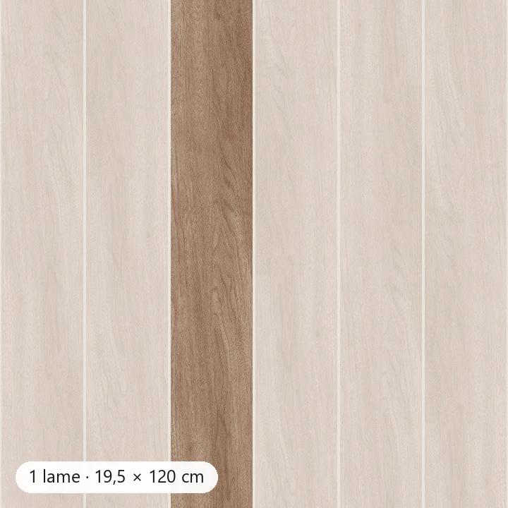 LIÈGE NATUREL Carrelage de sol Inspiration Bois 19,5x120 cm