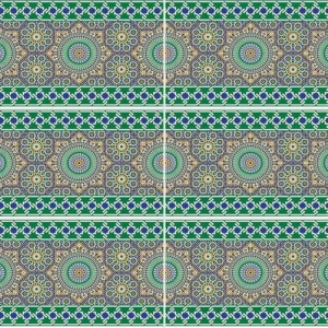 NESMA Faïence Mauresque Frise 28×45 cm