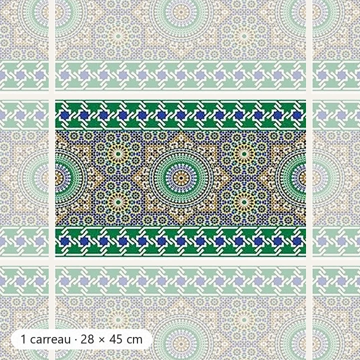 NESMA Faïence Mauresque Frise 28×45 cm