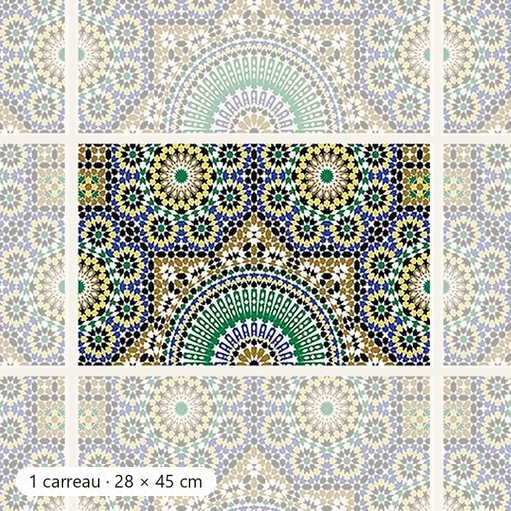 NESMA Faïence Mauresque Motifs 28×45 cm