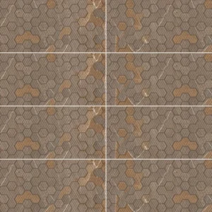 NID D’ABEILLE CHOCOLAT OR Carrelage mural Mosaïque 30×90 cm