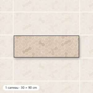NID D‘ABEILLE CRÈME Carrelage mural Mosaïque 30x90 cm