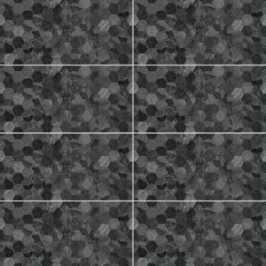 NID D’ABEILLE NOIR Carrelage mural Mosaïque 30×60 cm