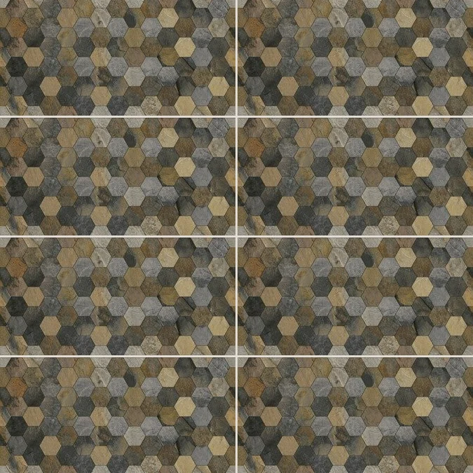 NID D’ABEILLE OLIVE Carrelage mural Mosaïque 30x60 cm
