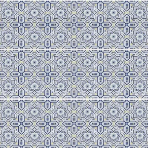 PROTECTION Faïence Mauresque Motifs Bleus 28×45 cm