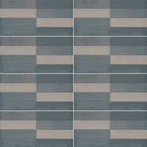 RÉTRO BLEU MIX Carrelage mural Faïence Mosaïque 30×60 cm