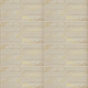 RÉTRO IVOIRE OR Carrelage mural Faïence Mosaïque 30×60 cm