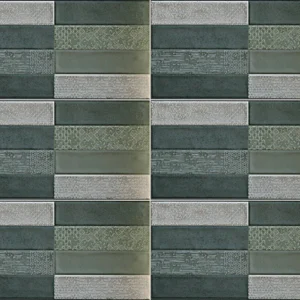RÉTRO VERT MIX PATCHWORK Carrelage mural Faïence Mosaïque 30×60 cm
