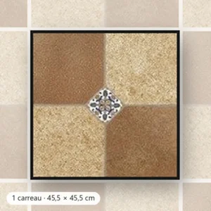 TAFILELT Carrelage de sol Inspiration Bois 45,5x45,5 cm
