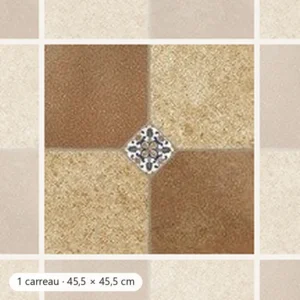 TAFILELT Carrelage de sol Inspiration Bois 45,5x45,5 cm