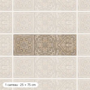 TAJ MAHAL DÉCOR B BRONZE Carrelage mural Mosaïque 25x75 cm