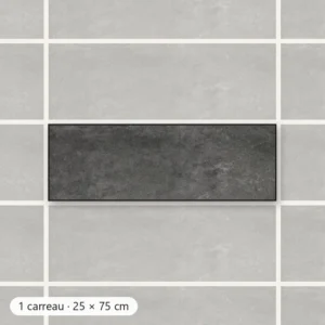 TAJ MAHAL FAÏENCE NOIR Carrelage mural Mosaïque 25x75 cm