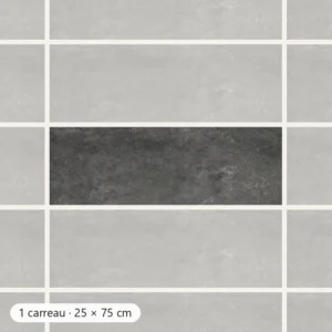 TAJ MAHAL FAÏENCE NOIR Carrelage mural Mosaïque 25x75 cm