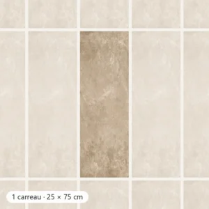TAJ MAHAL FAÏENCE UNI BRONZE Carrelage mural Mosaïque 25x75 cm